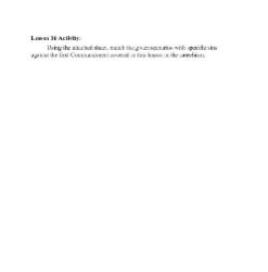 The 1st Commandment of God - Activity - Grade 3-5